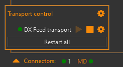 Transport control dxFeed